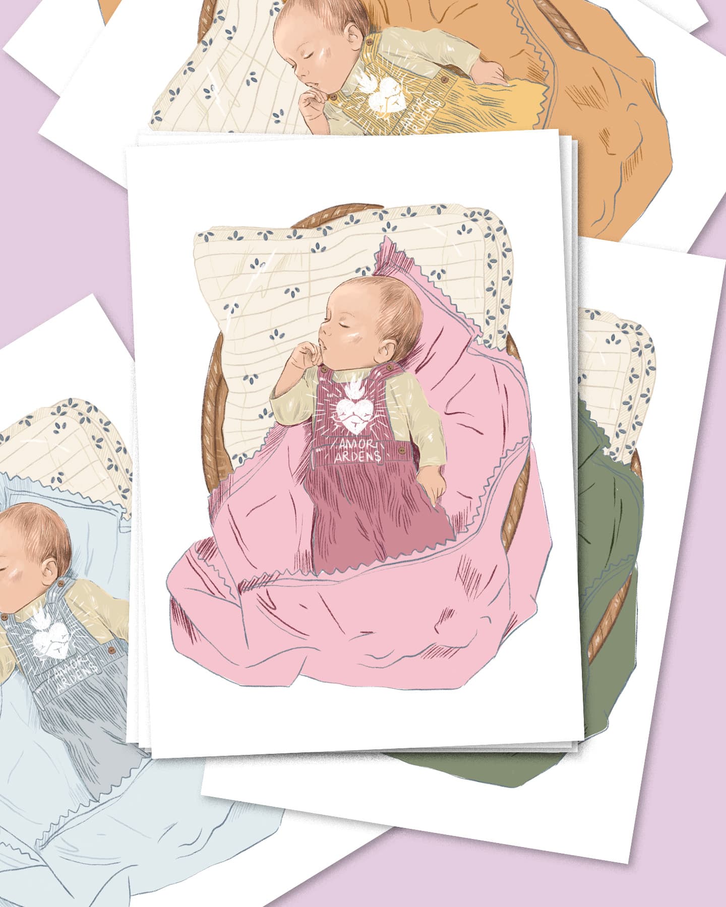 Naissances Habits — illustration catholique artisanale