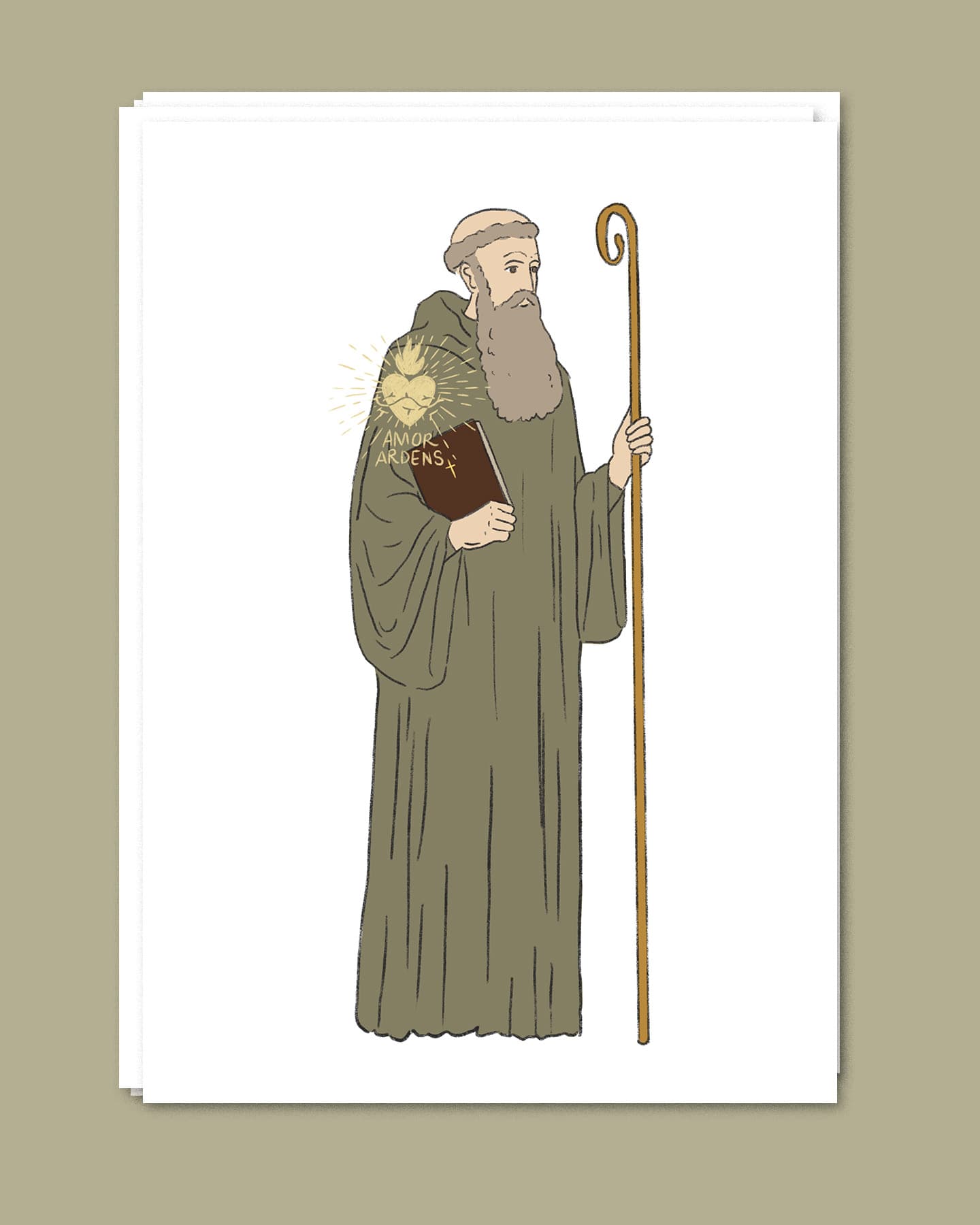 Saints patrons — illustration catholique artisanale, vue 10