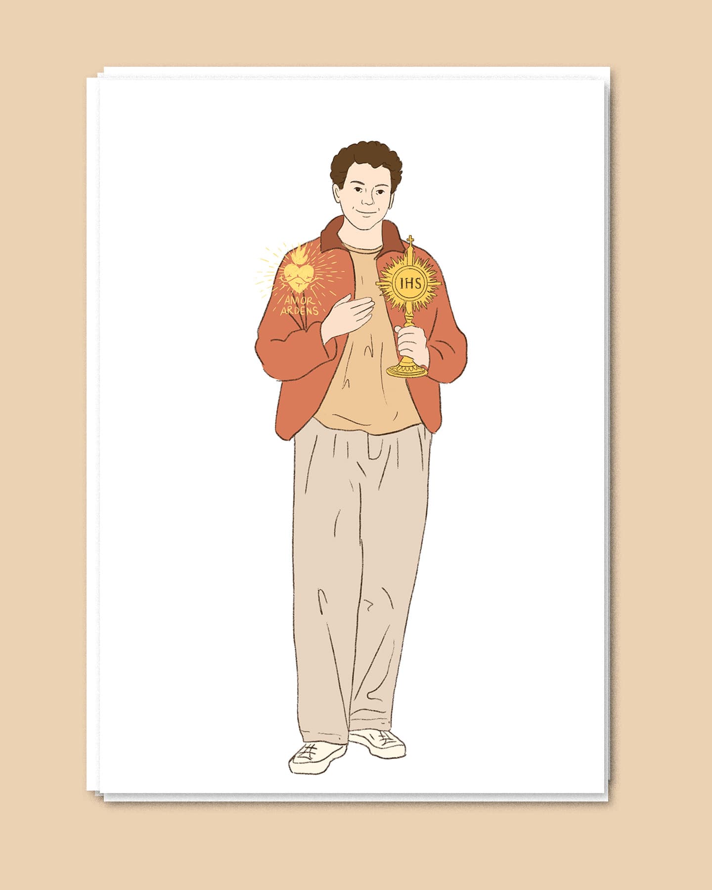 Saints patrons — illustration catholique artisanale, vue 9
