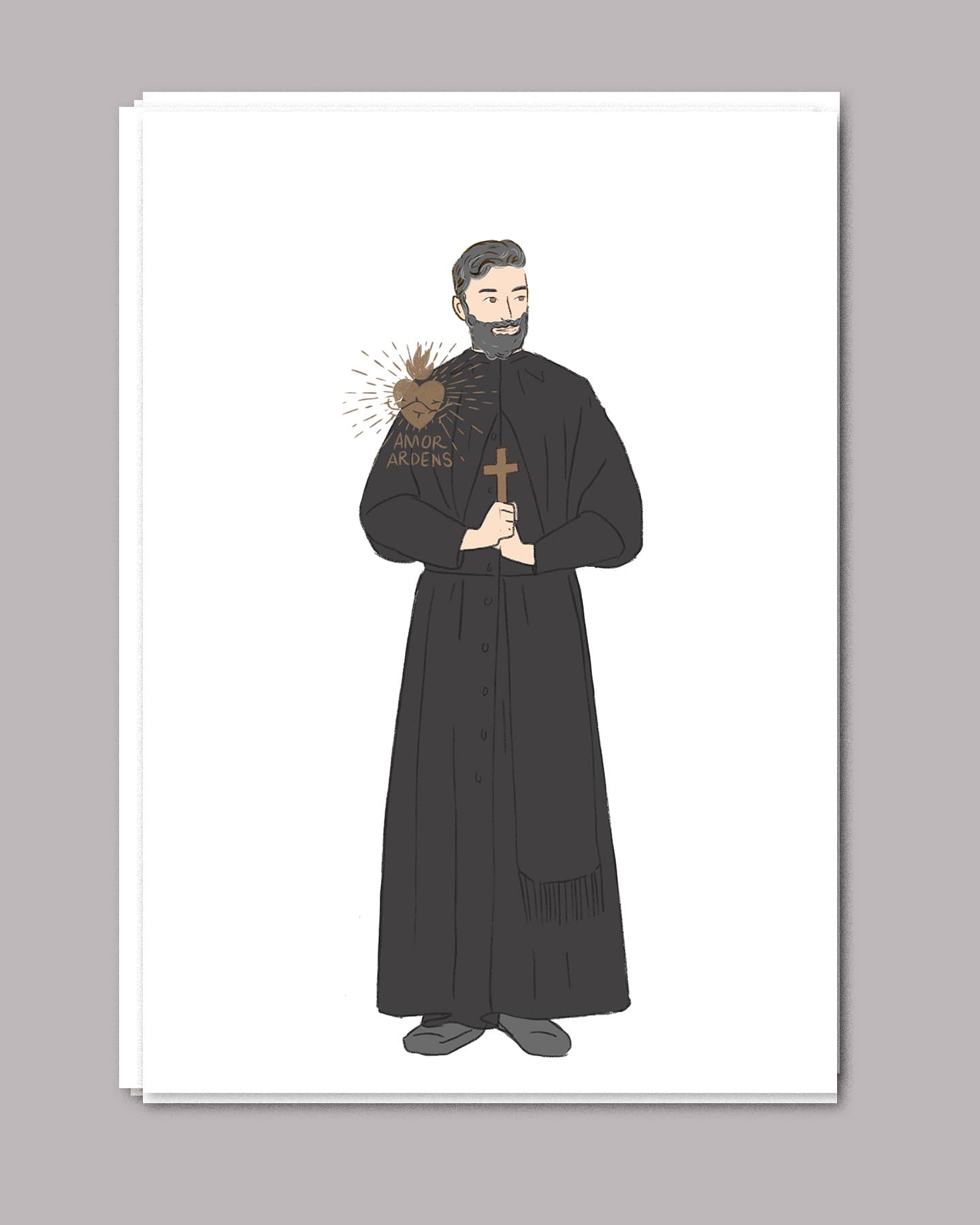 Saints patrons — illustration catholique artisanale, vue 8