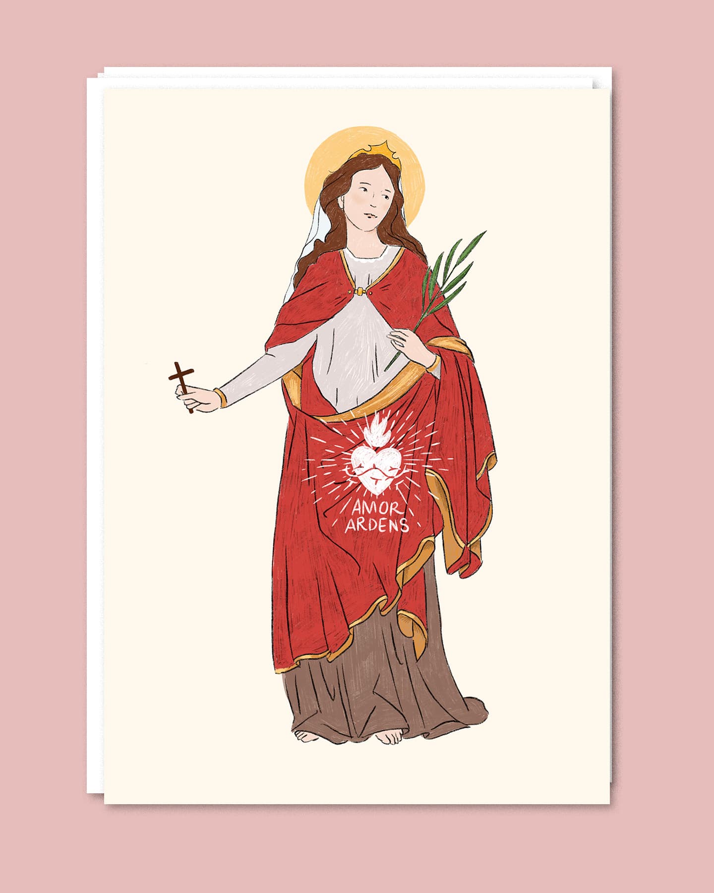 Saints patrons — illustration catholique artisanale, vue 7