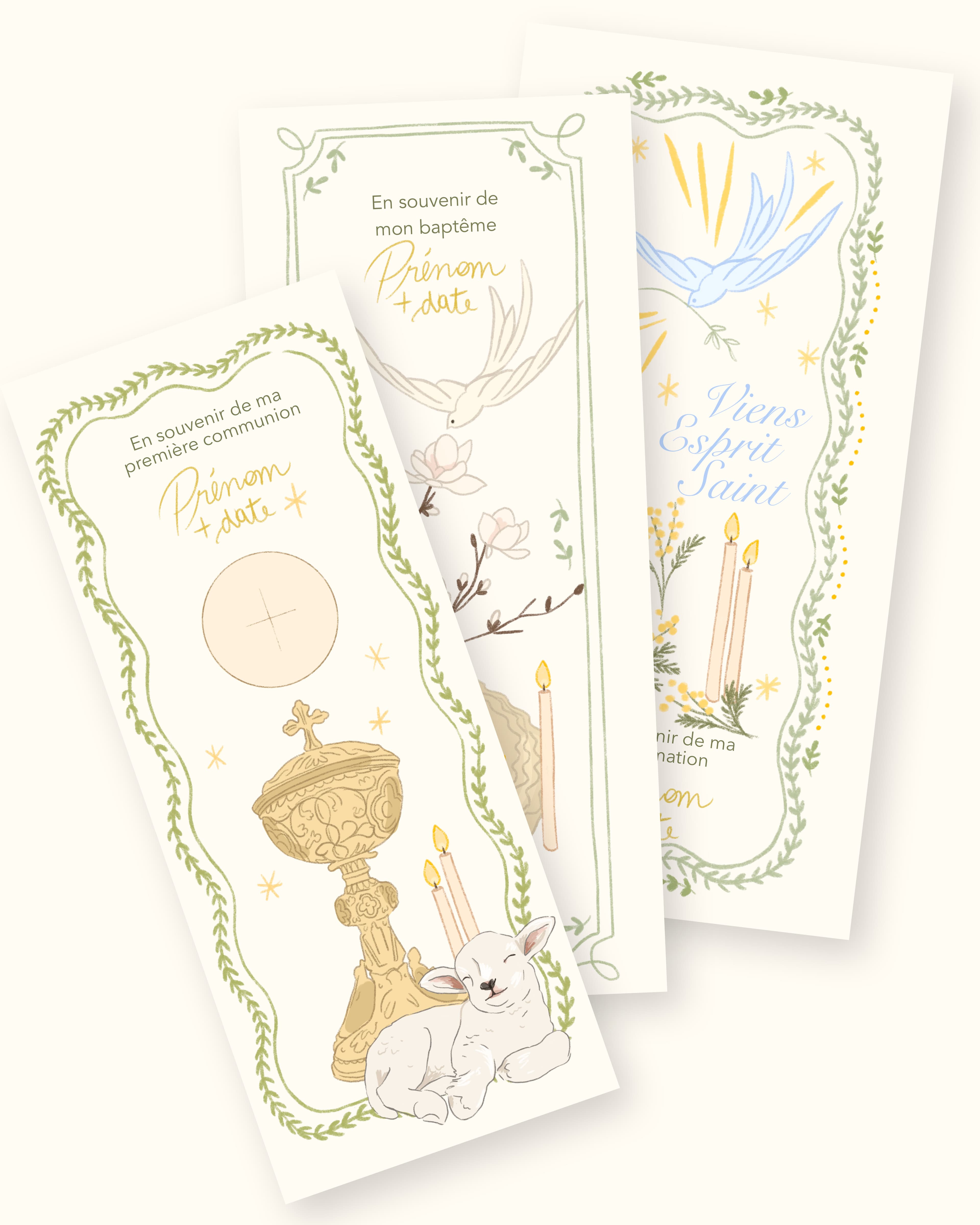Signets fête de la foi — illustration catholique artisanale